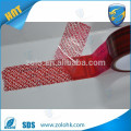 Best quality creative open void tape printing colored tamper evident packaging with serial number